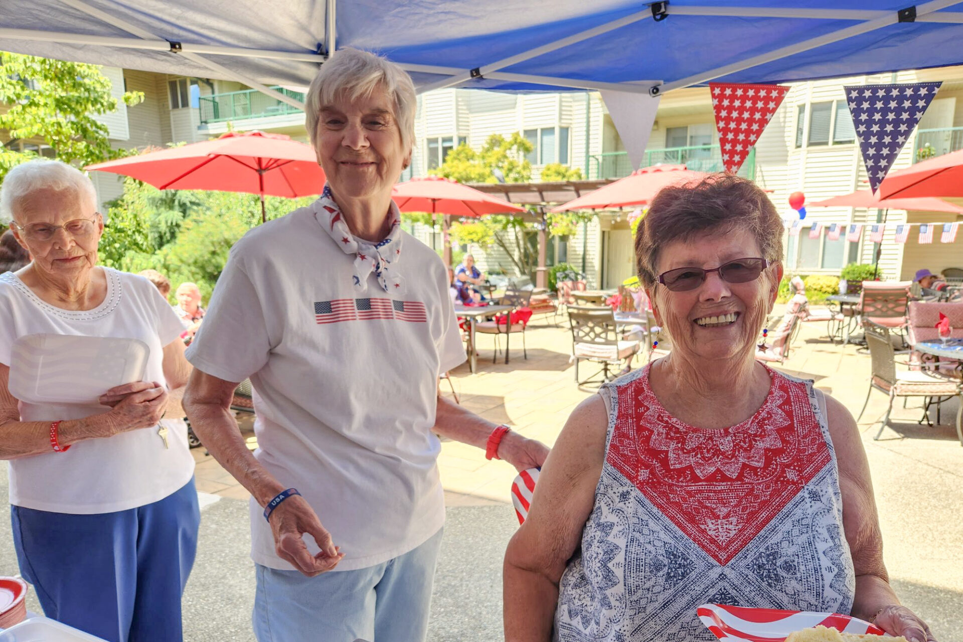Residents attending an educational enrichment class at Horton Plaza active adult community